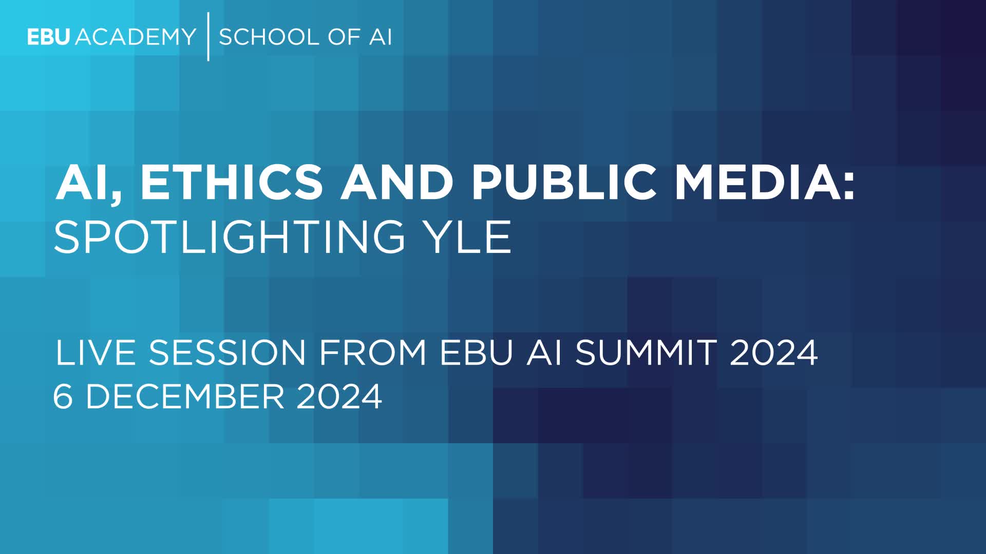 AI, Ethics and Public Media – Spotlighting Yle