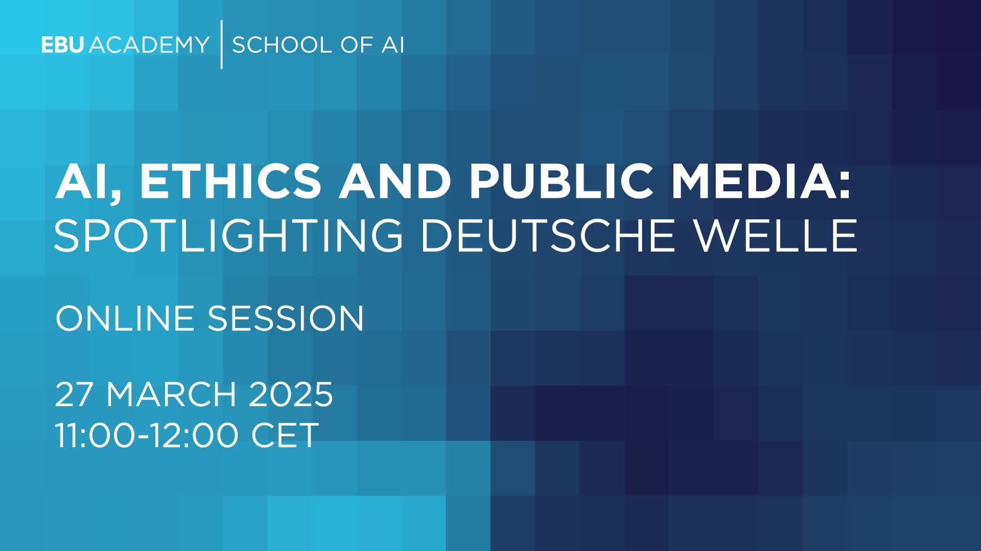 AI, Ethics and Public Media – Spotlighting Deutsche Welle