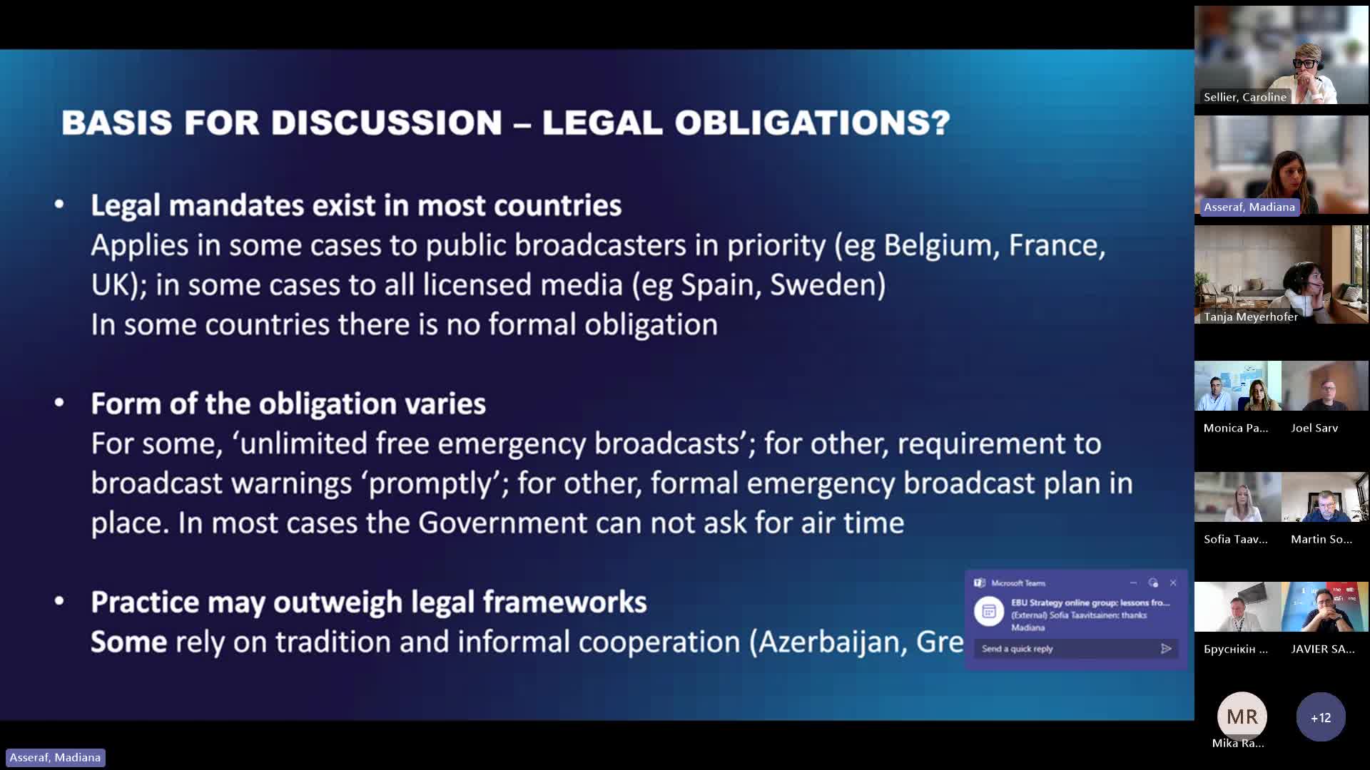 EBU Strategy Group: Lessons from RTVE/RTP/Suspilne/ERR